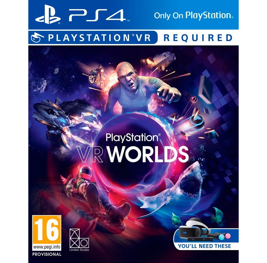 Pelit - PlayStation VR Worlds (PSVR) - Sony PlayStation 4 - Virtuaalitodellisuus - 711719854258