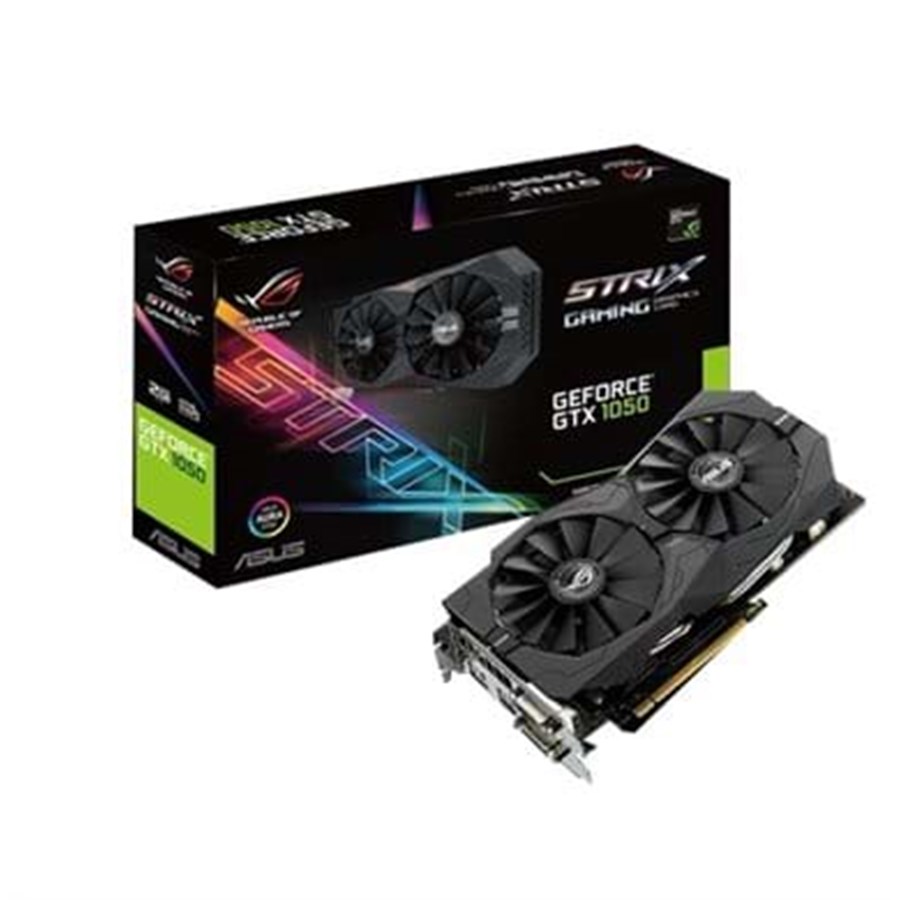Näytönohjaimet - ASUS GeForce GTX 1050 ROG STRIX OC - 2GB GDDR5 RAM - Näytönohjaimet - 90YV0AD0-M0NA00
