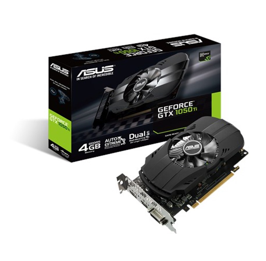 Näytönohjaimet - ASUS GeForce GTX 1050 Ti Phoenix - 4GB GDDR5 RAM - Näytönohjaimet - 90YV0A70-M0NA00