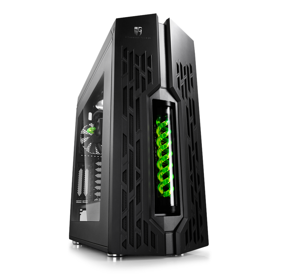 Kotelot - DeepCool GENOME II Watercooled - Black / Green - Kotelot - Miditower - Musta - GENOME-V2-BK-GN