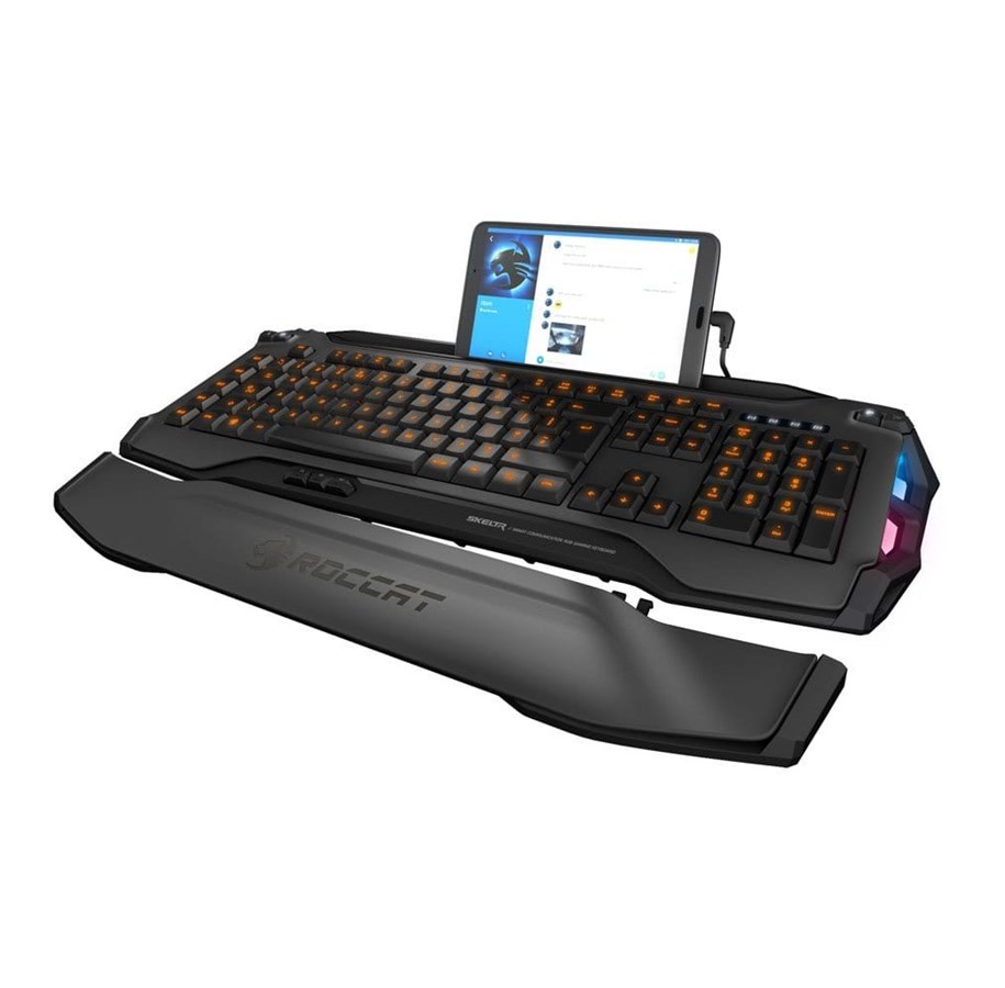 Näppäimistöt - ROCCAT Skeltr RGB Grey - ND - Pelinäppäimistö - Pohjoismainen - Harmaa - ROC-12-234-GY