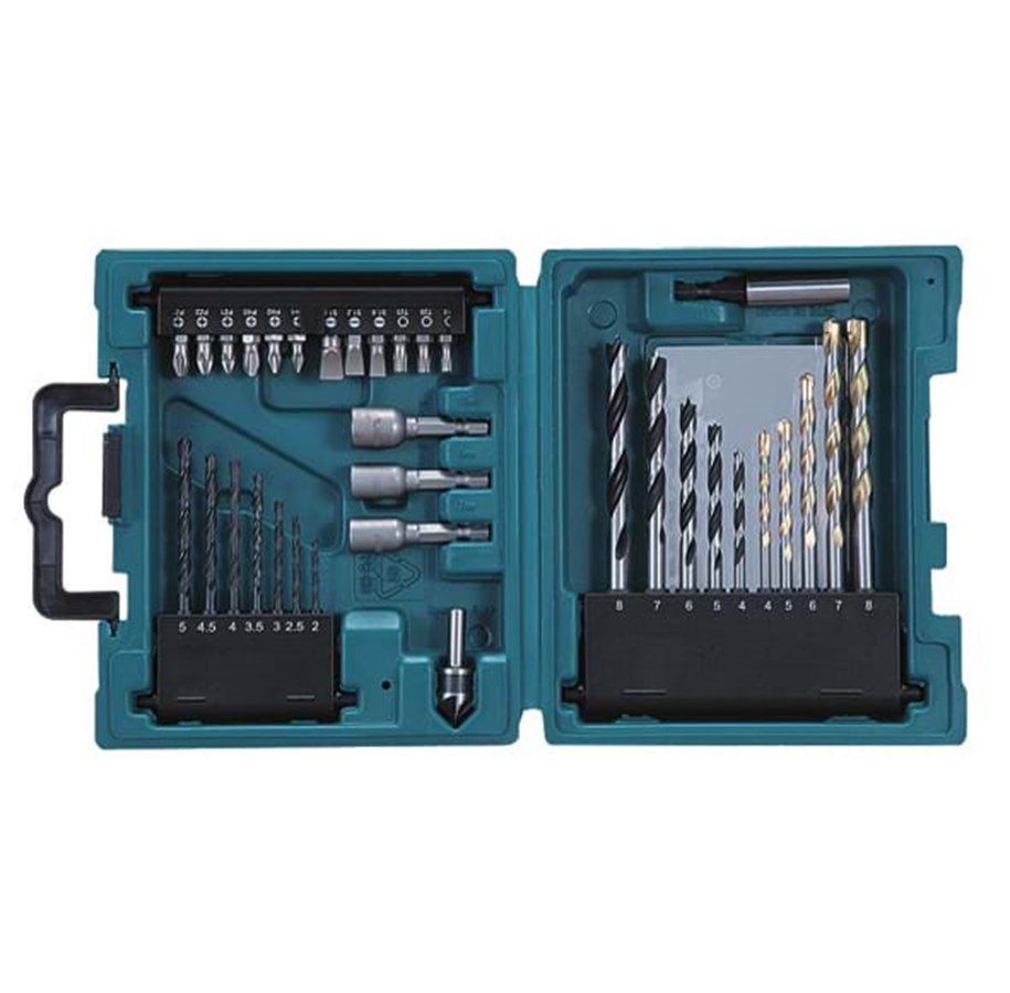 Poranterät & Ruuvauskärjet - Makita D-36980 Poranterä- ja ruuvikärkisarja - 34 osaa - D-36980