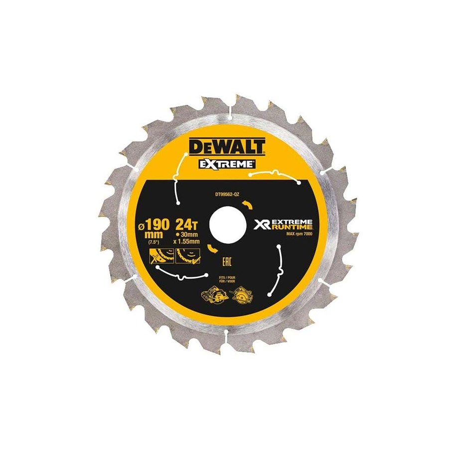 Pyörösahat - Dewalt Extreme Runtime Circular Saw Blade 250mm Bore 30mm 36T - DT99572-QZ