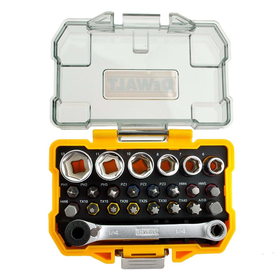 Työkalut - Dewalt 1/4-Inch Socket and Screwdriver Set DT71516 24 pcs - DT71516-QZ