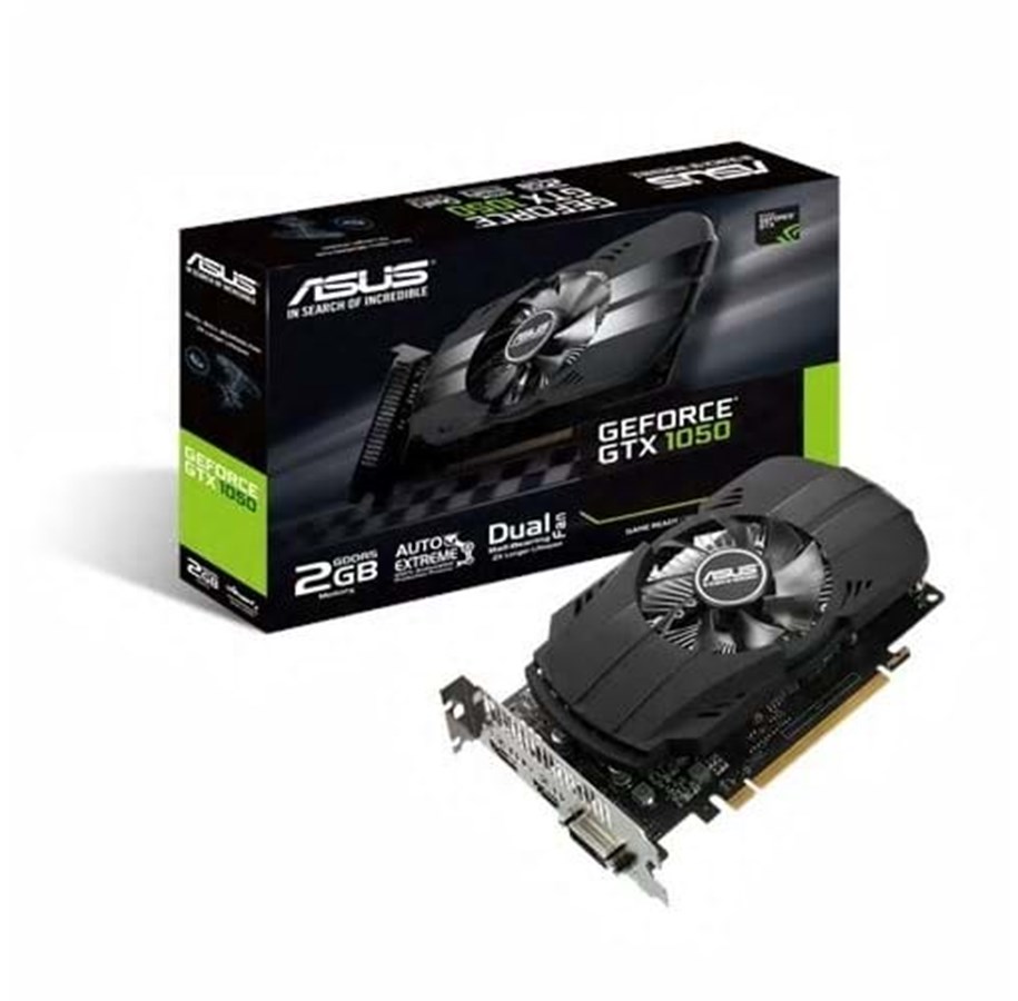 Näytönohjaimet - ASUS GeForce GTX 1050 Phoenix - 2GB GDDR5 RAM - Näytönohjaimet - 90YV0AA0-M0NA00