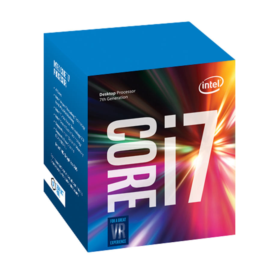 CPU - Intel Core i7-7700 Kaby Lake CPU - 4 ydintä - 3.6 GHz - Intel LGA1151 - Intel Boxed (jäähdyttimen kanssa) - BX80677I77700