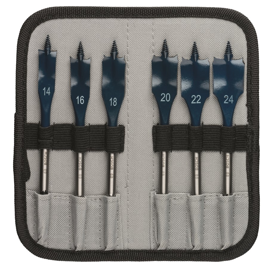 Poranterät & Ruuvauskärjet - Bosch 6-os. lattaporanteräsarja Self Cut Speed 14; 16; 18; 20; 22; 24 mm - 2608595424