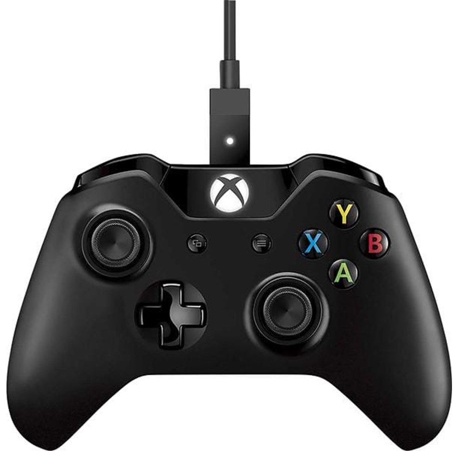 Pelit - lisävarusteet - Microsoft Xbox Wireless Controller + Cable for Windows - Black - Wireless Controller - Microsoft Xbox One - 4N6-00002