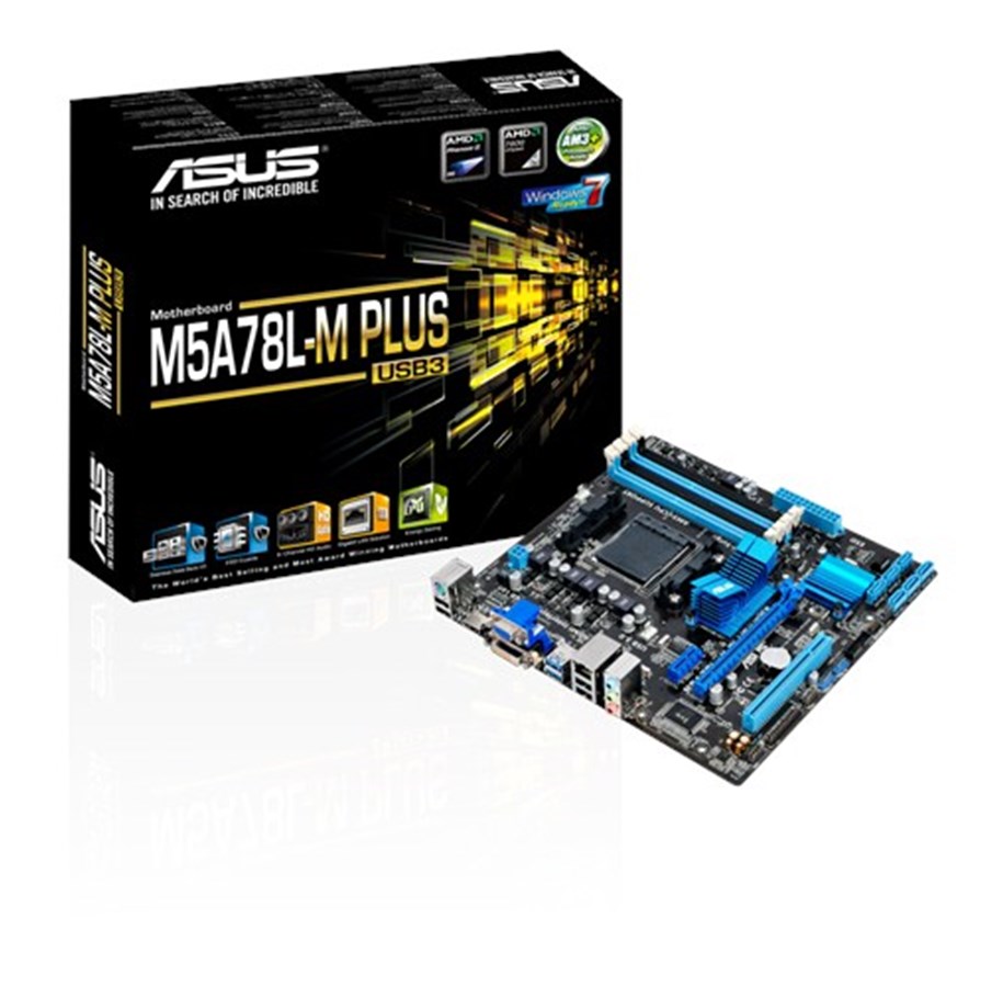 Emolevy - ASUS M5A78L-M PLUS/USB3 Emolevy - AMD 760G - AMD AM3+ - DDR3 RAM - Micro-ATX - 90MB0RB0-M0EAY0