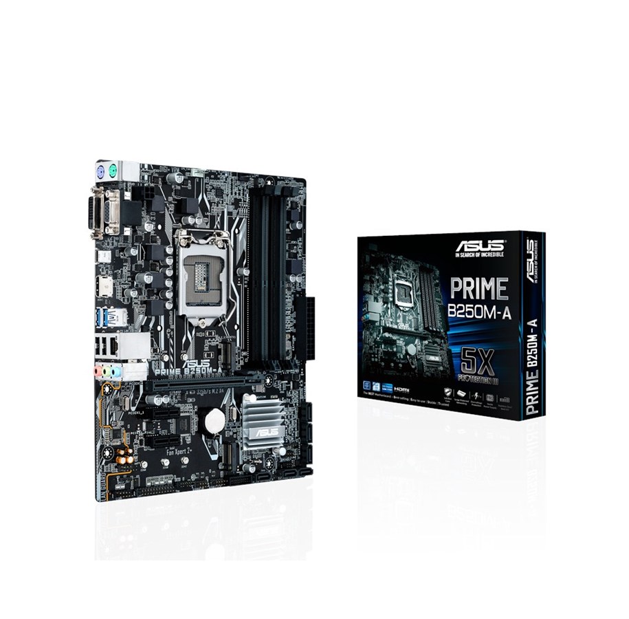 Emolevy - ASUS PRIME B250M-A Emolevy - Intel B250 - Intel LGA1151 socket - DDR4 RAM - Micro-ATX - 90MB0SR0-M0EAY0