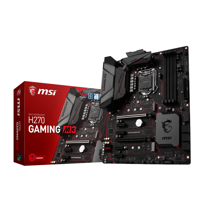 Emolevy - MSI H270 GAMING M3 Emolevy - Intel H270 - Intel LGA1151 socket - DDR4 RAM - ATX - H270 GAMING M3