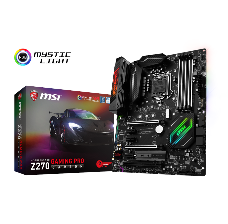 Emolevy - MSI Z270 GAMING PRO CARBON Emolevy - Intel Z270 - Intel LGA1151 socket - DDR4 RAM - ATX - Z270 GAMING PRO CARBON