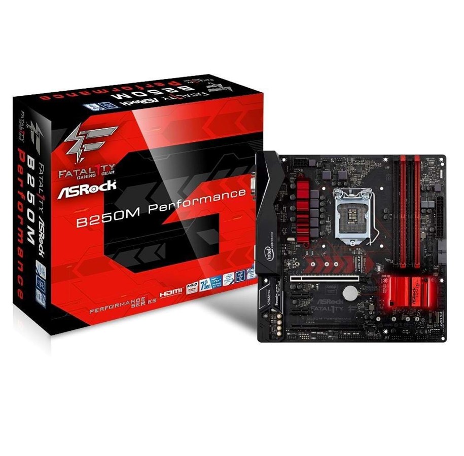 Emolevy - ASRock Fatal1ty B250M Performance Emolevy - Intel B250 - Intel LGA1151 socket - DDR4 RAM - Micro-ATX - B250M Performance
