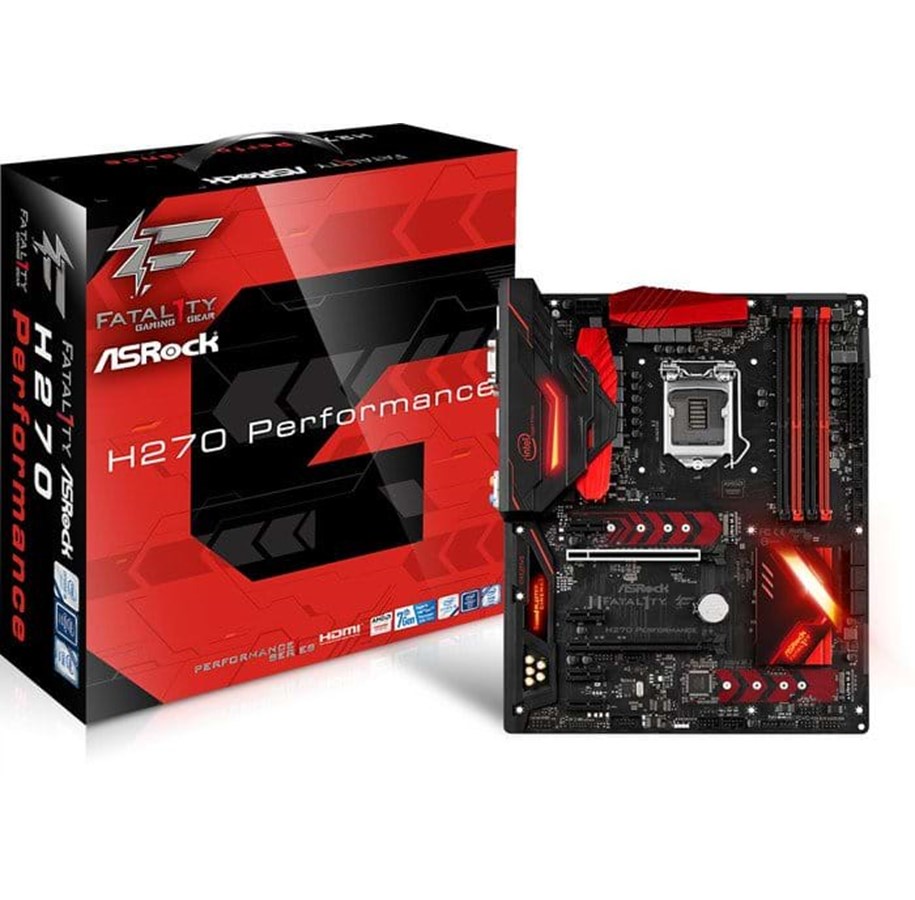 Emolevy - ASRock Fatal1ty H270 Performance Emolevy - Intel H270 - Intel LGA1151 socket - DDR4 RAM - ATX - H270 Performance