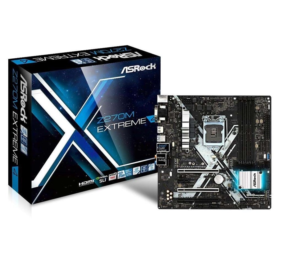 Emolevy - ASRock Z270M Extreme4 Emolevy - Intel Z270 - Intel LGA1151 socket - DDR4 RAM - Micro-ATX - Z270M Extreme4