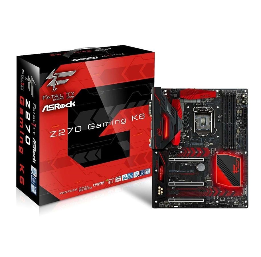 Emolevy - ASRock Fatal1ty Z270 Gaming K4 Emolevy - Intel Z270 - Intel LGA1151 socket - DDR4 RAM - ATX - Z270 Gaming K4
