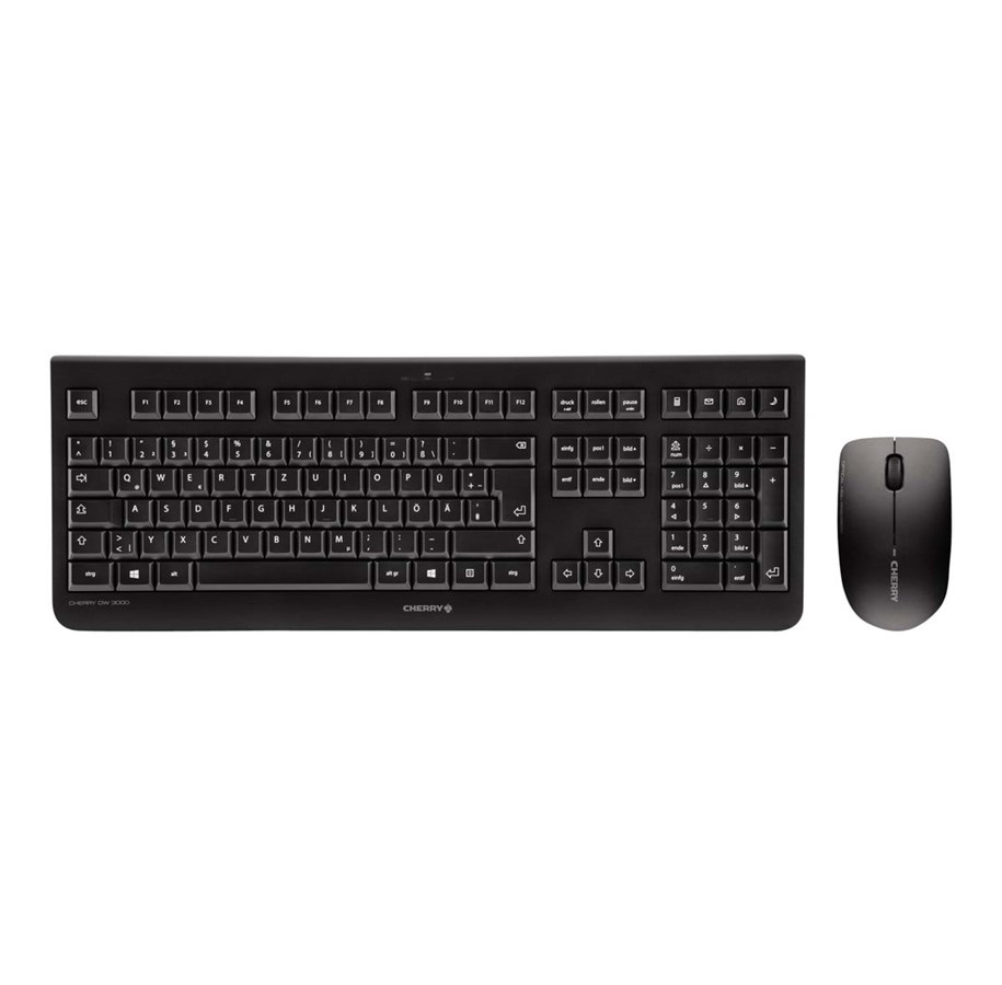 Näppäimistöt - Cherry DW 3000 - Näppäimistö - Pohjoismainen - Musta - JD-0700PN-2