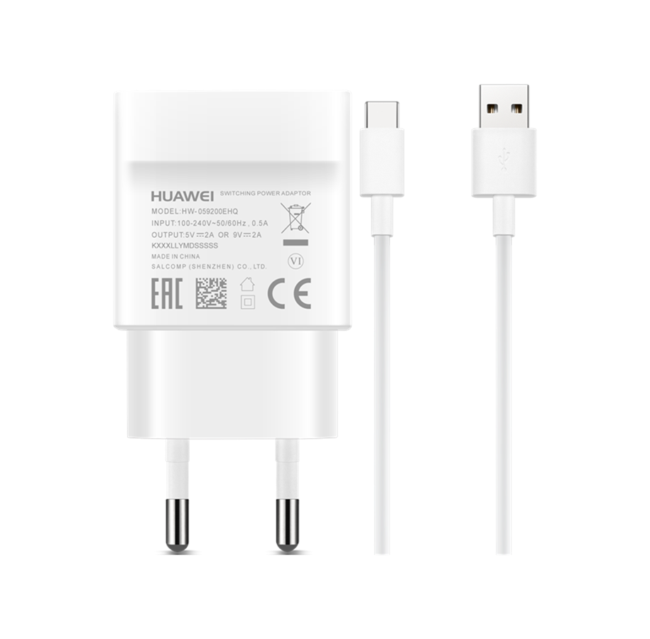 Puhelin - Adapterit & Laturit - Huawei AP32 Fast Charger USB-C White - 02452156