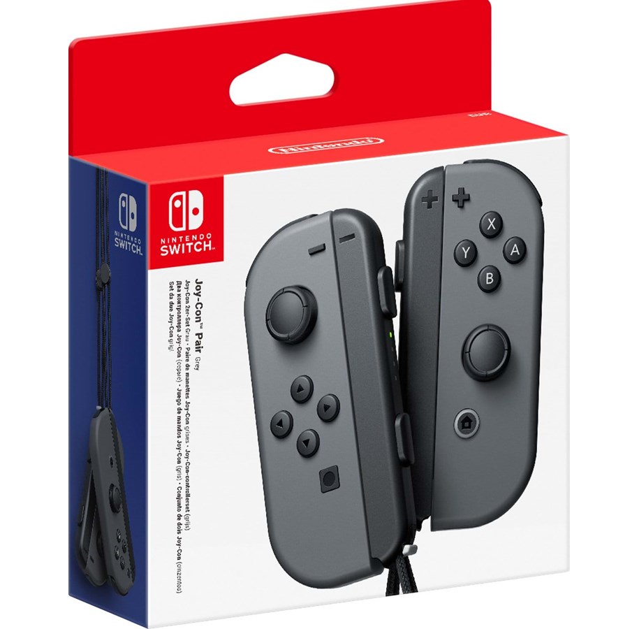 Pelit - lisävarusteet - Nintendo Joy-Con Controllers (Pair) Grey - Wireless Controller - Nintendo Switch - 2510066