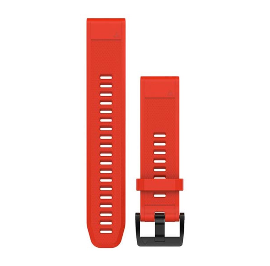 Smartwatch - Lisävarusteet - Garmin QuickFit™ 22 Watch Band Red Silicone - 010-12496-03