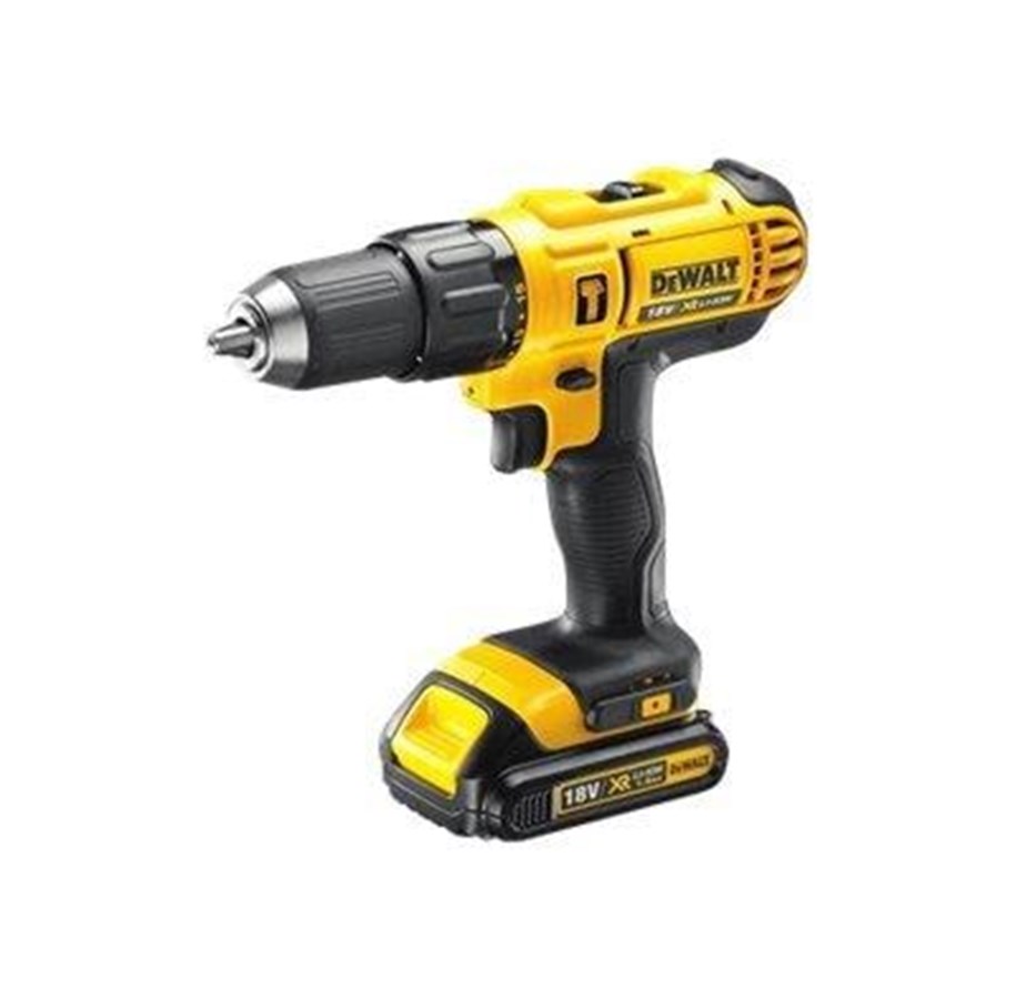 Ruuvi- ja Porakoneet - Dewalt 18V XR Compact Hammer Drill Driver - 2 x 1.3Ah - DCD776C2