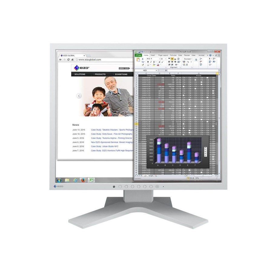 Näyttö - 19" EIZO FlexScan S1934H - 1280x1024 (SXGA) - LED - S1934H-GY