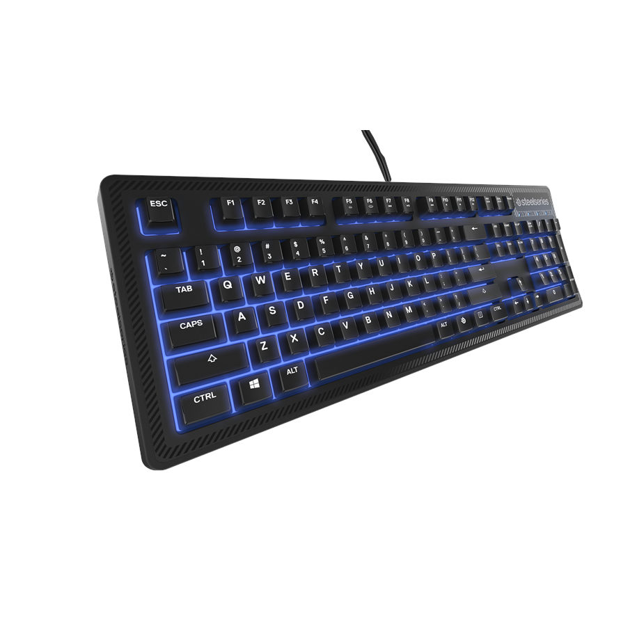 Näppäimistöt - SteelSeries Apex 100 - US - Pelinäppäimistö - Englanti (US) - Musta - 64440
