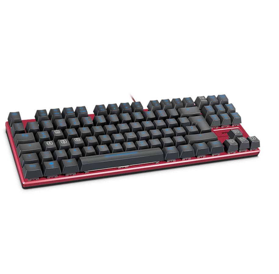 Näppäimistöt - Speed-Link ULTOR Illuminated Mechanical - ND - Pelinäppäimistö - ilman numpadia - Pohjoismainen - Punainen - SL-670008-BKRD-NC