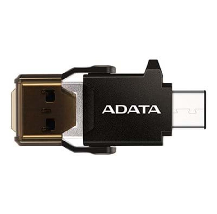 Muistikortinlukijat - adapterit ja kortinlukijat - A-Data ADATA USB-C OTG Reader - ACMR3PL-OTG-RBK