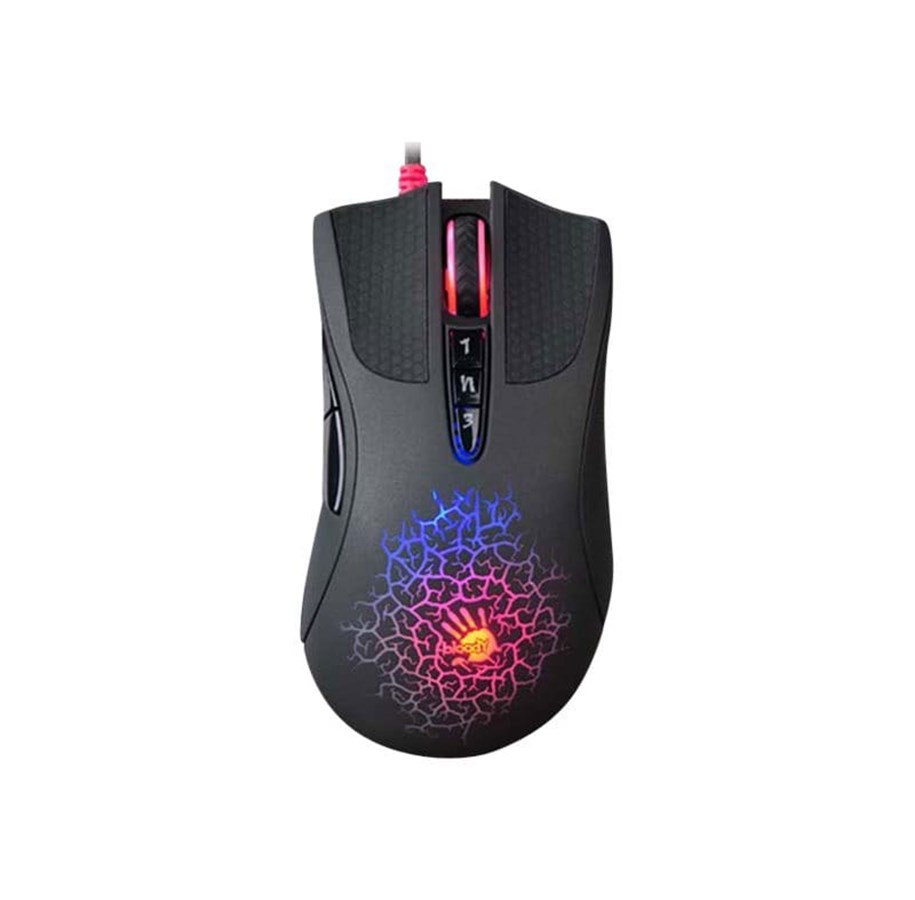 Hiiret - A4Tech Verinen A90 - Pelihiiri - Optinen - 8 painiketta - Musta RGB-valolla - A4TMYS45083