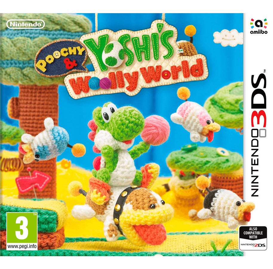 Pelit - Poochy & Yoshi's Woolly World - Nintendo 3DS - Seikkailu - 045496744519