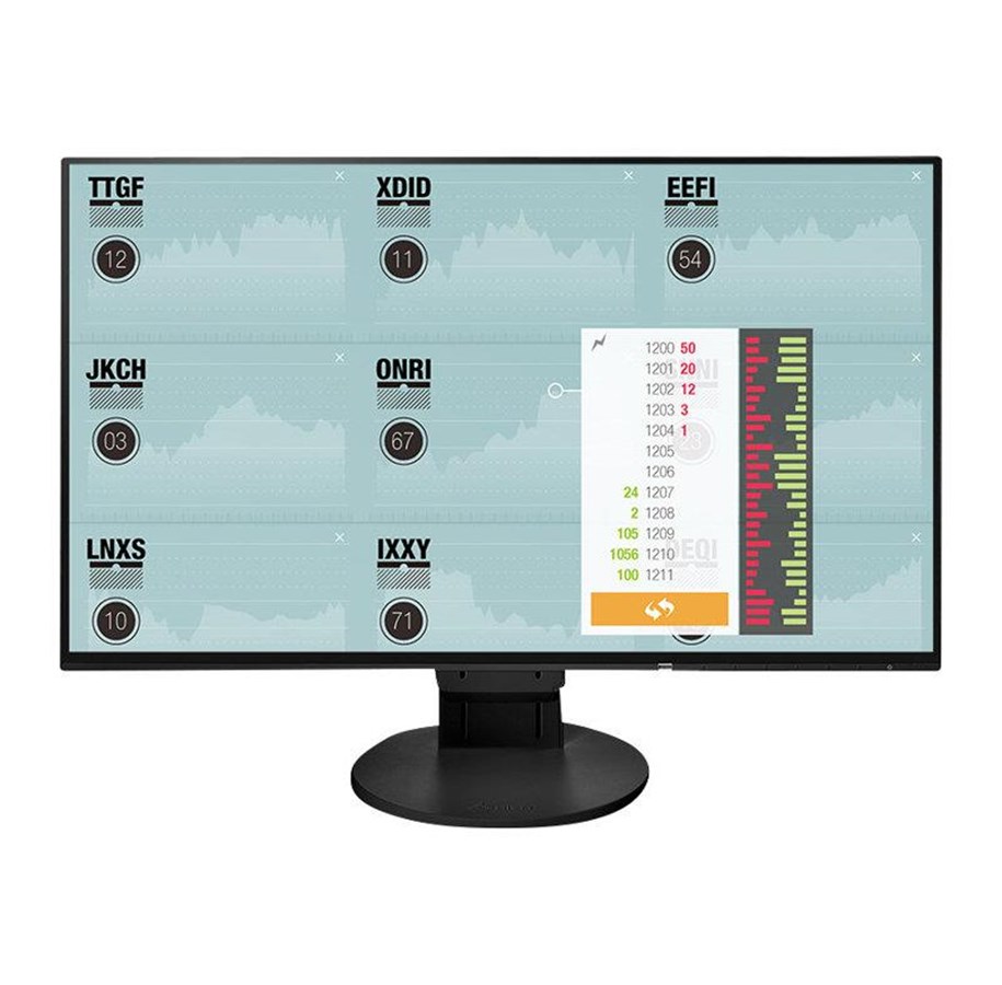 Näyttö - 24" EIZO FlexScan EV2451-BK FHD USB-keskus Kaiuttimilla - EV2451-BK