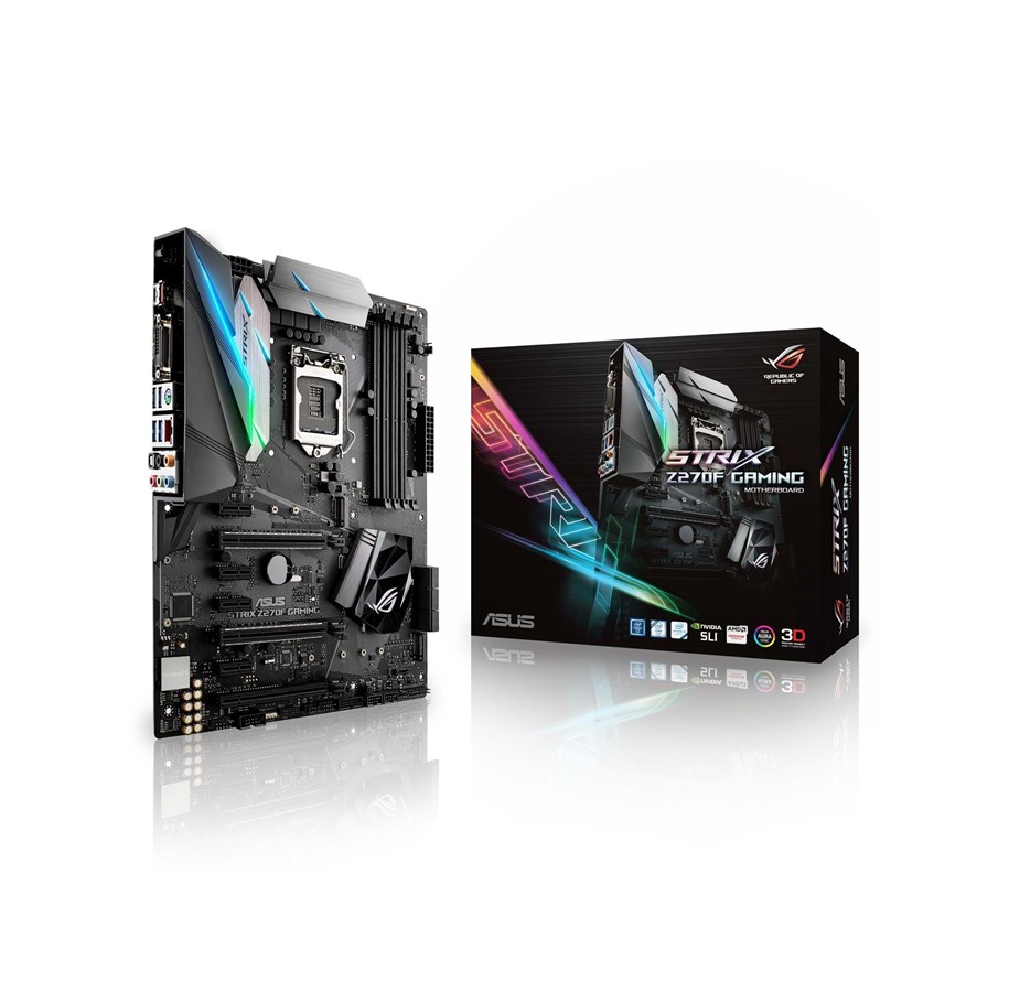 Emolevy - ASUS ROG STRIX Z270F GAMING + Intel Core i7-7700K Kaby Lake Emolevy - Intel Z270 - Intel LGA1151 socket - DDR4 RAM - ATX - Z270F7700K