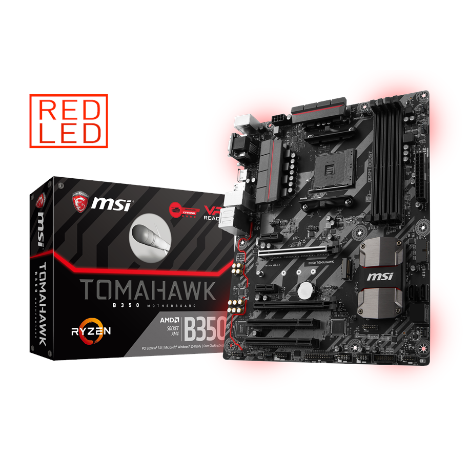 Emolevy - MSI B350 TOMAHAWK Emolevy - AMD B350 - AMD AM4 - DDR4 RAM - ATX - B350 TOMAHAWK