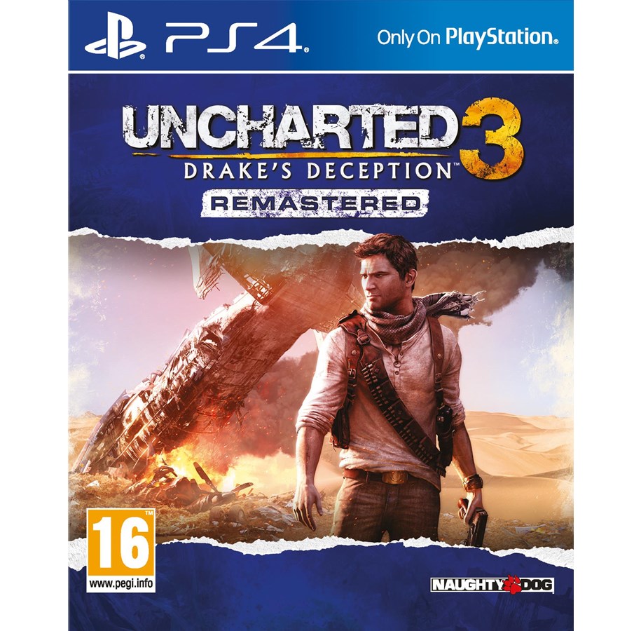 Pelit - Uncharted 3: Drake's Deception Remastered - Sony PlayStation 4 - Toiminta/Seikkailu - 711719802365