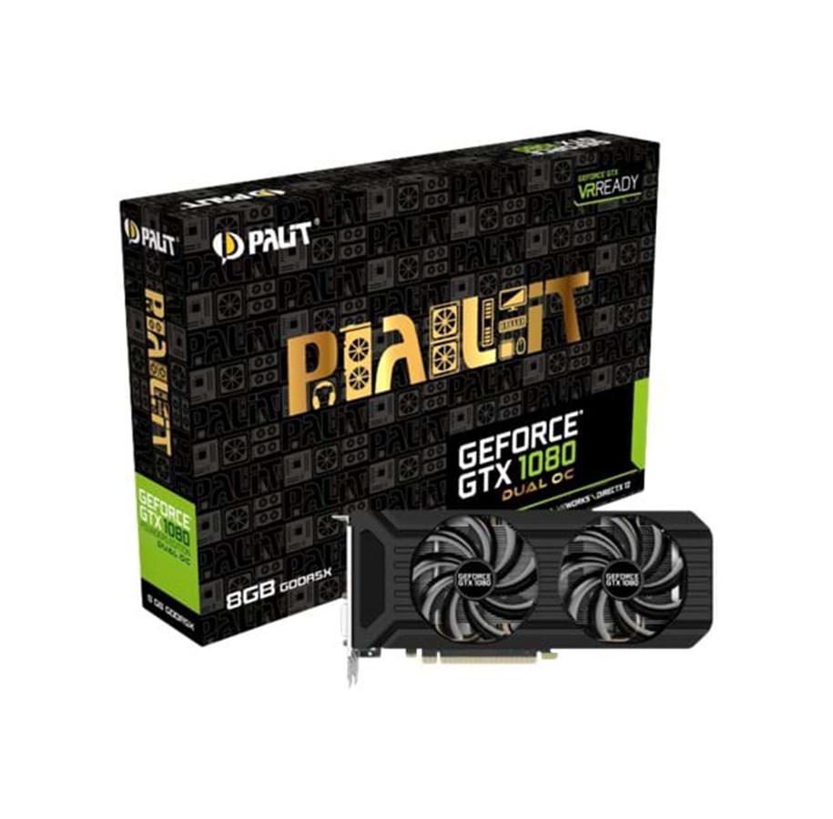 Näytönohjaimet - Palit GeForce GTX 1080 1-Slot - 8GB GDDR5X RAM - Näytönohjaimet - NEB1080U15P2D