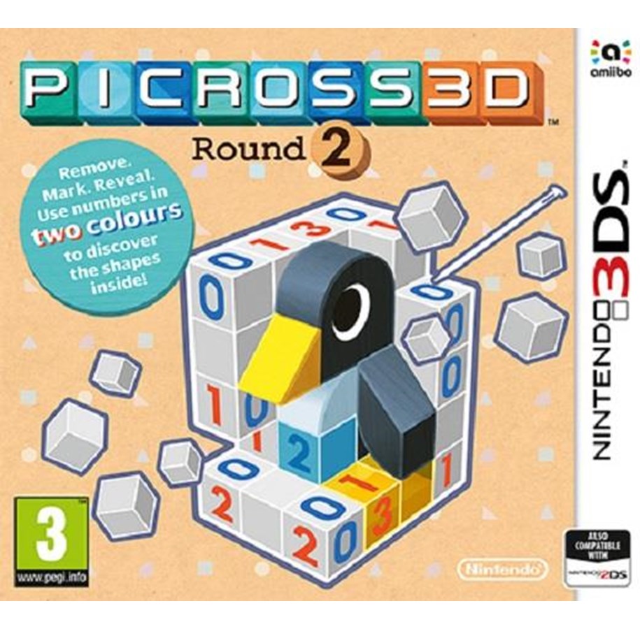 Pelit - Picross 3D: Round 2 - Nintendo 3DS - 16 - Pulma - 0045496474355