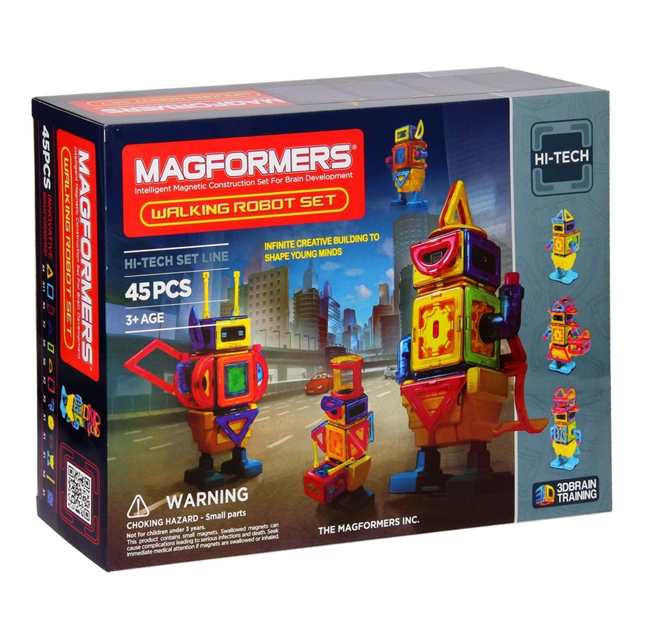 Rakennussarjat - Magformers Walking Robot Set - 45 pcs - 709004