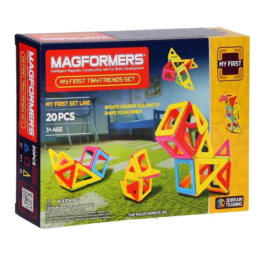 Rakennussarjat - Magformers Minun ensimmäinen pikkukaveri -setti - 20 kpl - 702004