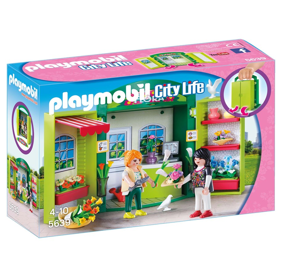 Playmobil - Playmobil Kaupunkielämää - 5639 Leikkilaatikko ”Kukkakauppa“ - 5639