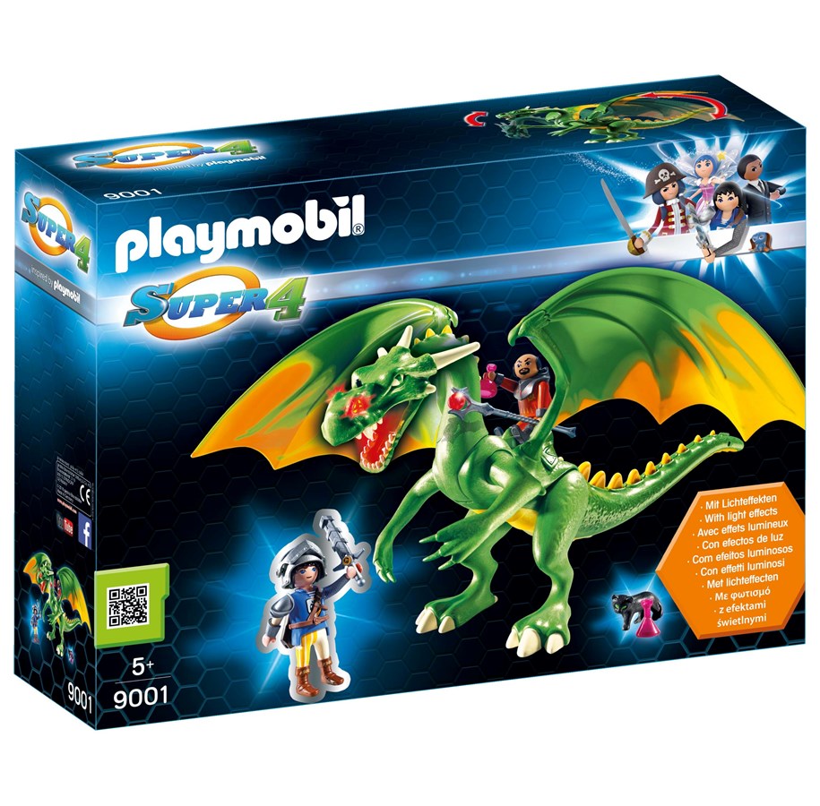 Playmobil - Playmobil Super 4 - Ritarimaan lohikäärme ja Alex - 9001