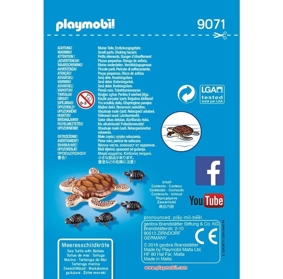 Hahmot - Playmobil Merikilpikonna ja poikaset - 9071