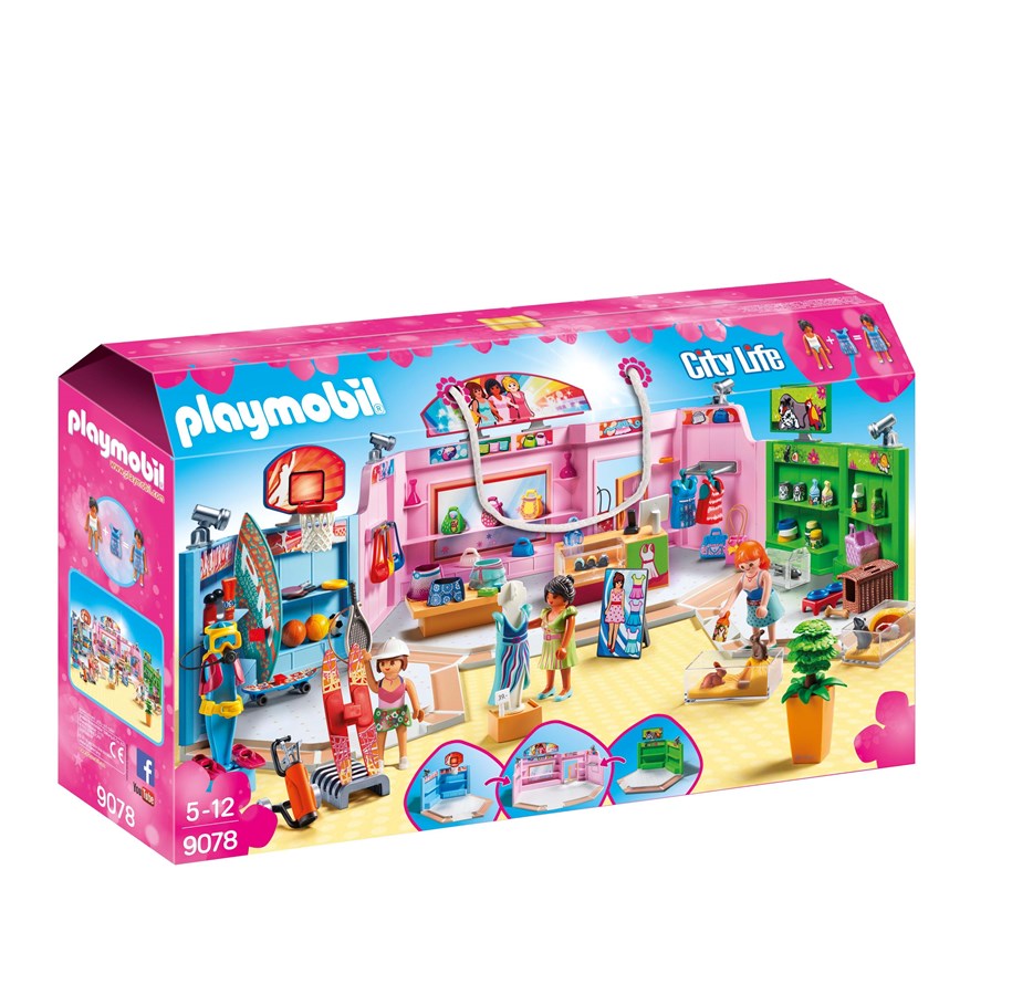 Playmobil - Playmobil Kaupunkielämää - Ostoskeskus - 9078