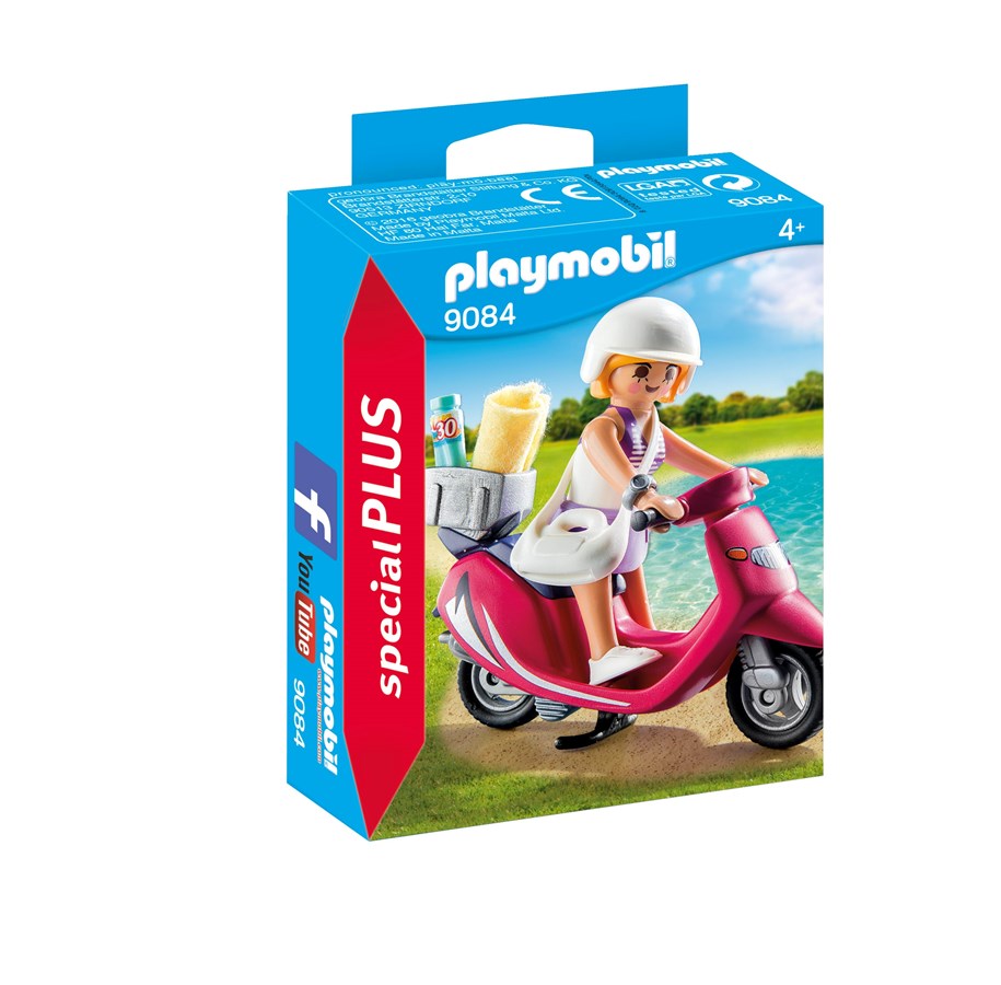 Hahmot - Playmobil Rantalomalainen ja skootteri - 9084