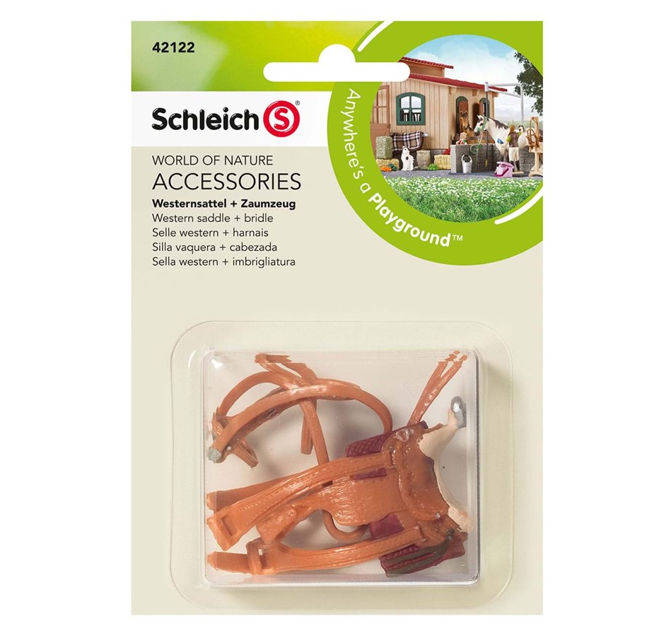 Hahmot - Schleich Western saddle + bridle - 42122