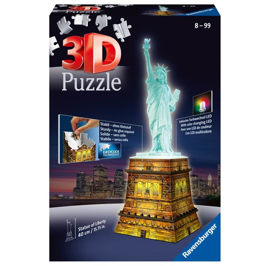 Palapelit - Ravensburger 3D-palapeli-Vapaudenpatsas - 2584427