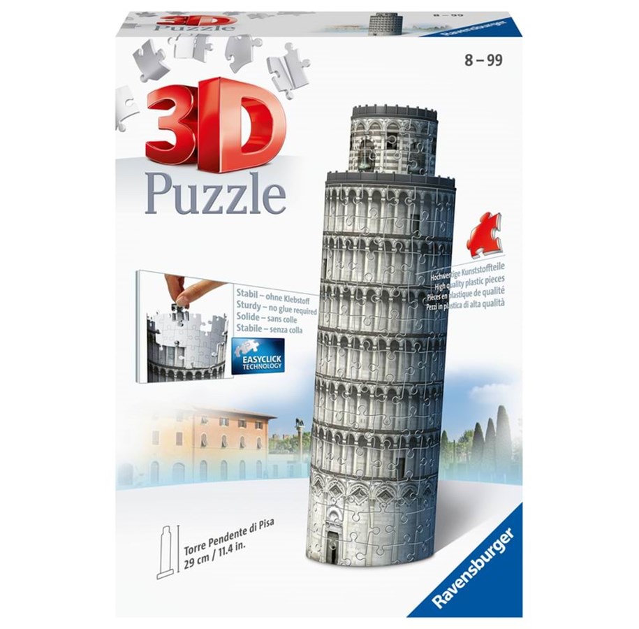Palapelit - Ravensburger 3D-palapeli Pisan kalteva torni - 125579