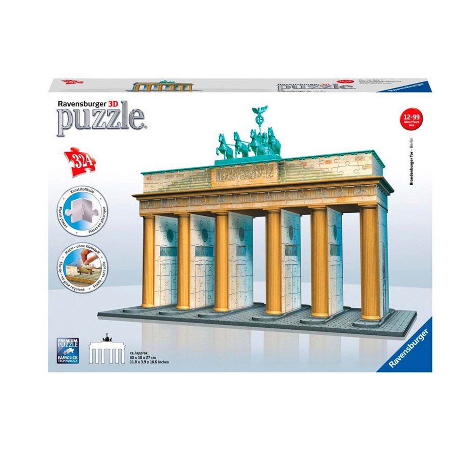 Palapelit - Ravensburger 3D Puzzle Brandenburg Gate 3D Palapeli - 125517