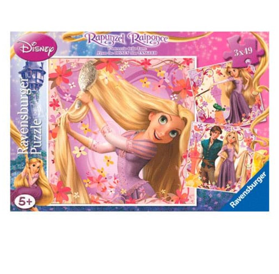 Palapelit - Ravensburger Rapunzel puzzle 3x49pcs - 92987
