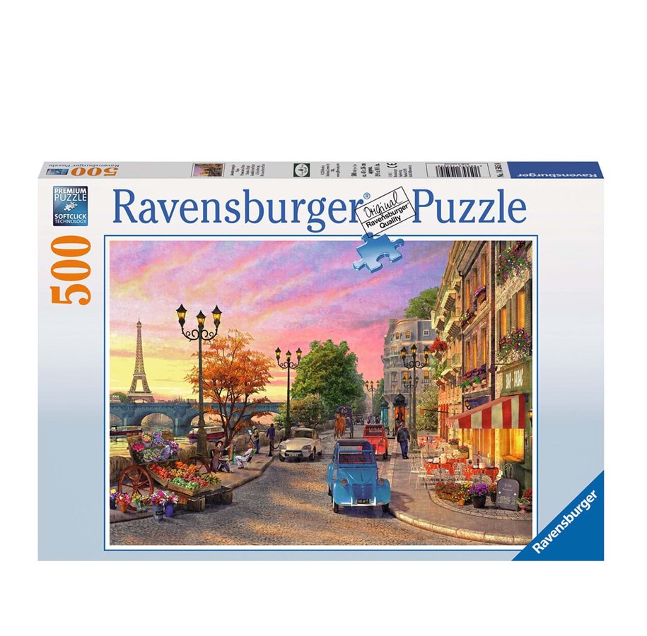 Palapelit - Ravensburger Ilta-atmosfääri Pariisissa 500 palaa - 145058